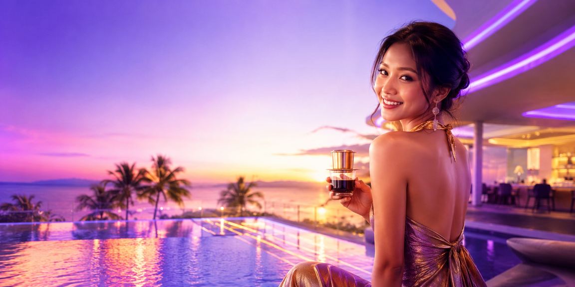 Không gian giải trí casino Đà Nẵng kết hợp phong cách cà phê Việt Nam, hiện đại và thư giãn