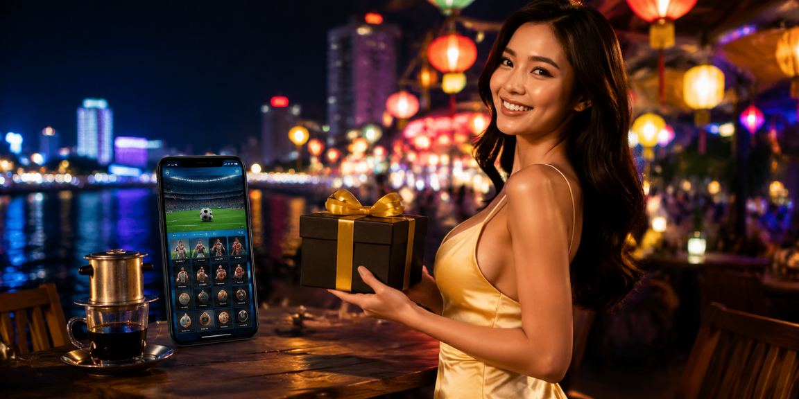 Người dùng tại Nha Trang xem kèo bóng đá buổi sáng bên ly cà phê Việt